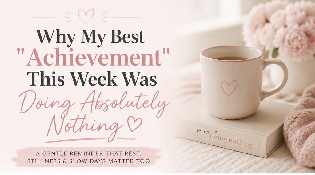Why My Best “Achievement” This Week Was Doing Absolutely Nothing