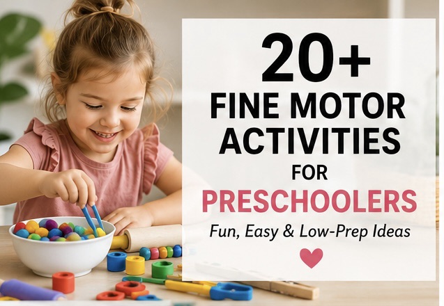 Fine Motor Activities for Preschoolers